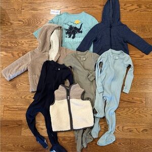 Baby boy 18-24 month bundle little planet carters Burt’s bees baby